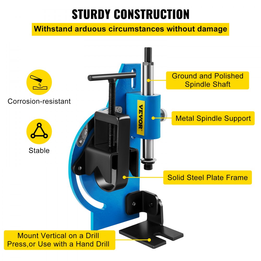 GQKJPN1/2-18pc - 60° VEVOR Tube Notcher Kit with 18 Bi-Metal Hole Saws