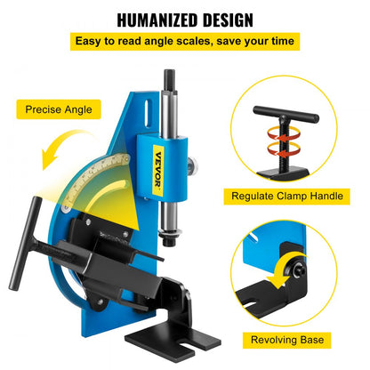 GQKJPN1/2-18pc - 60° VEVOR Tube Notcher Kit with 18 Bi-Metal Hole Saws