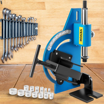 GQKJPN1/2-18pc - 60° VEVOR Tube Notcher Kit with 18 Bi-Metal Hole Saws