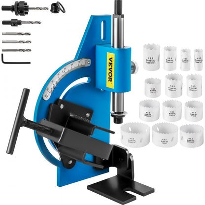 GQKJPN1/2-18pc - 60° VEVOR Tube Notcher Kit with 18 Bi-Metal Hole Saws