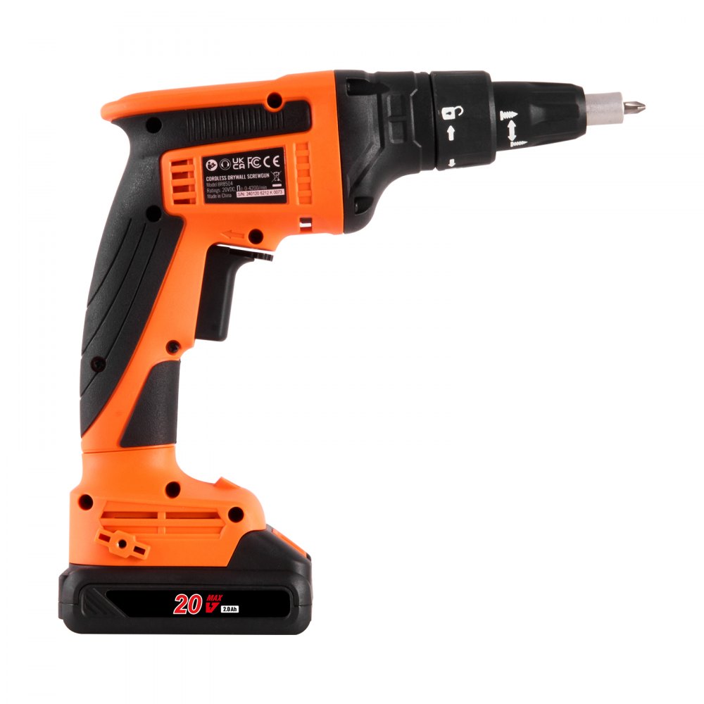 BR8504 - 4200RPM Brushless Cordless Drywall Screw Gun Kit with 2 Batteries
