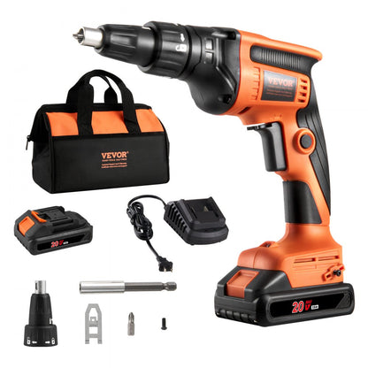 BR8504 - 4200RPM Brushless Cordless Drywall Screw Gun Kit with 2 Batteries