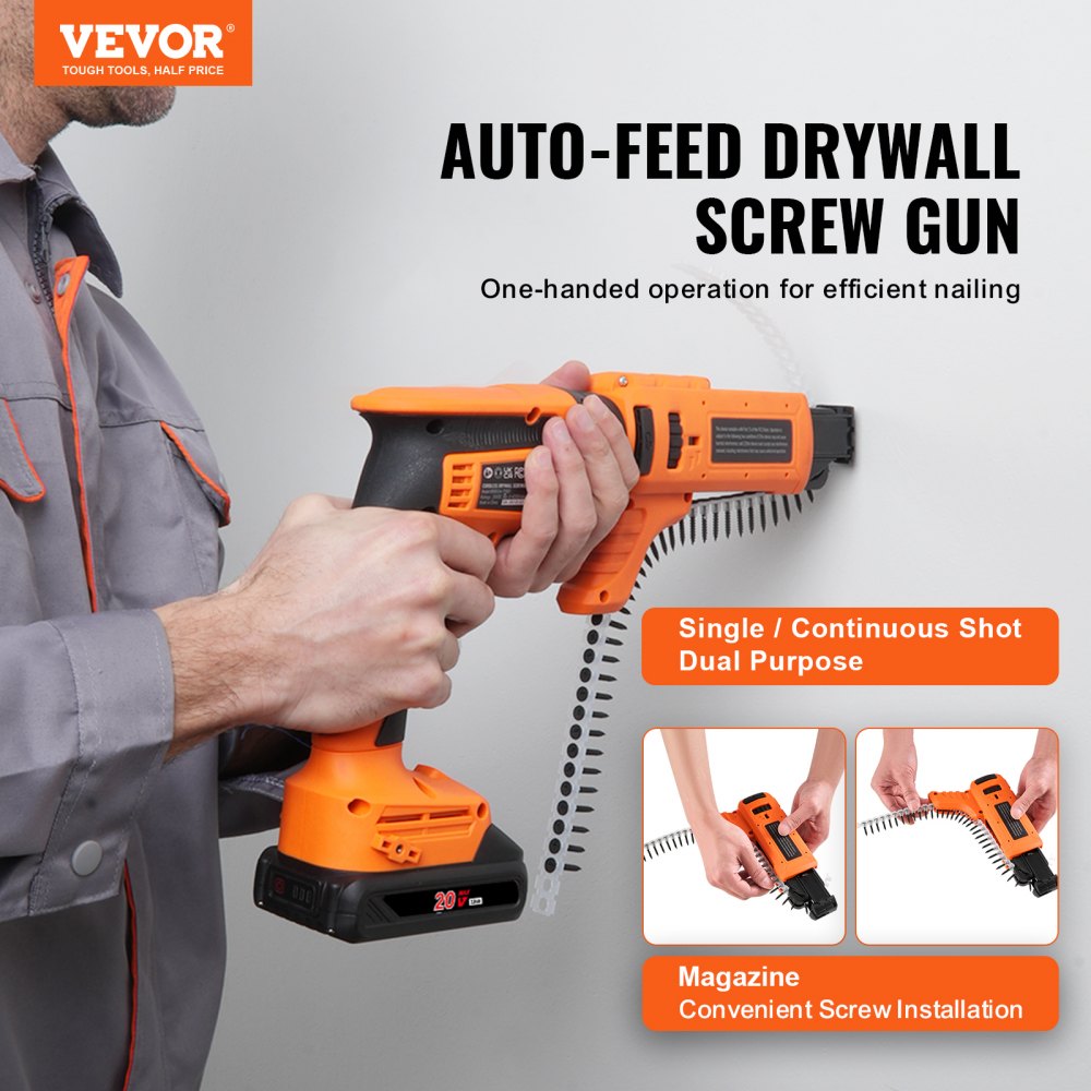 BR8504-P1901 - VEVOR 20V Auto-Feed Screw Gun with Brushless Motor
