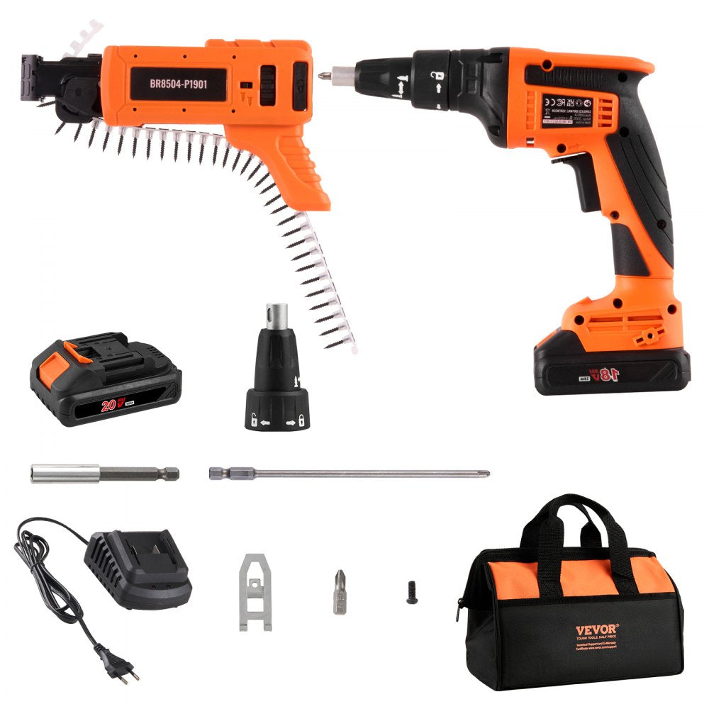 BR8504-P1901 - VEVOR 20V Auto-Feed Screw Gun with Brushless Motor