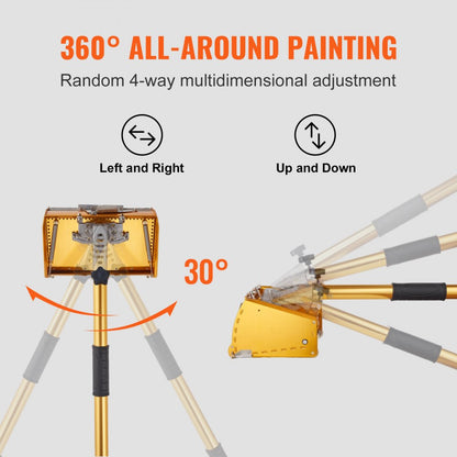 VV-PSHSB - Adjustable 40-64" Aluminum Drywall Flat Box Handle with Non-Slip Grip