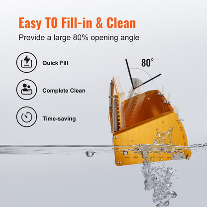 VV-PQPSH - VEVOR 10-Inch Aluminum Drywall Flat Box with Adjustable Mudguard