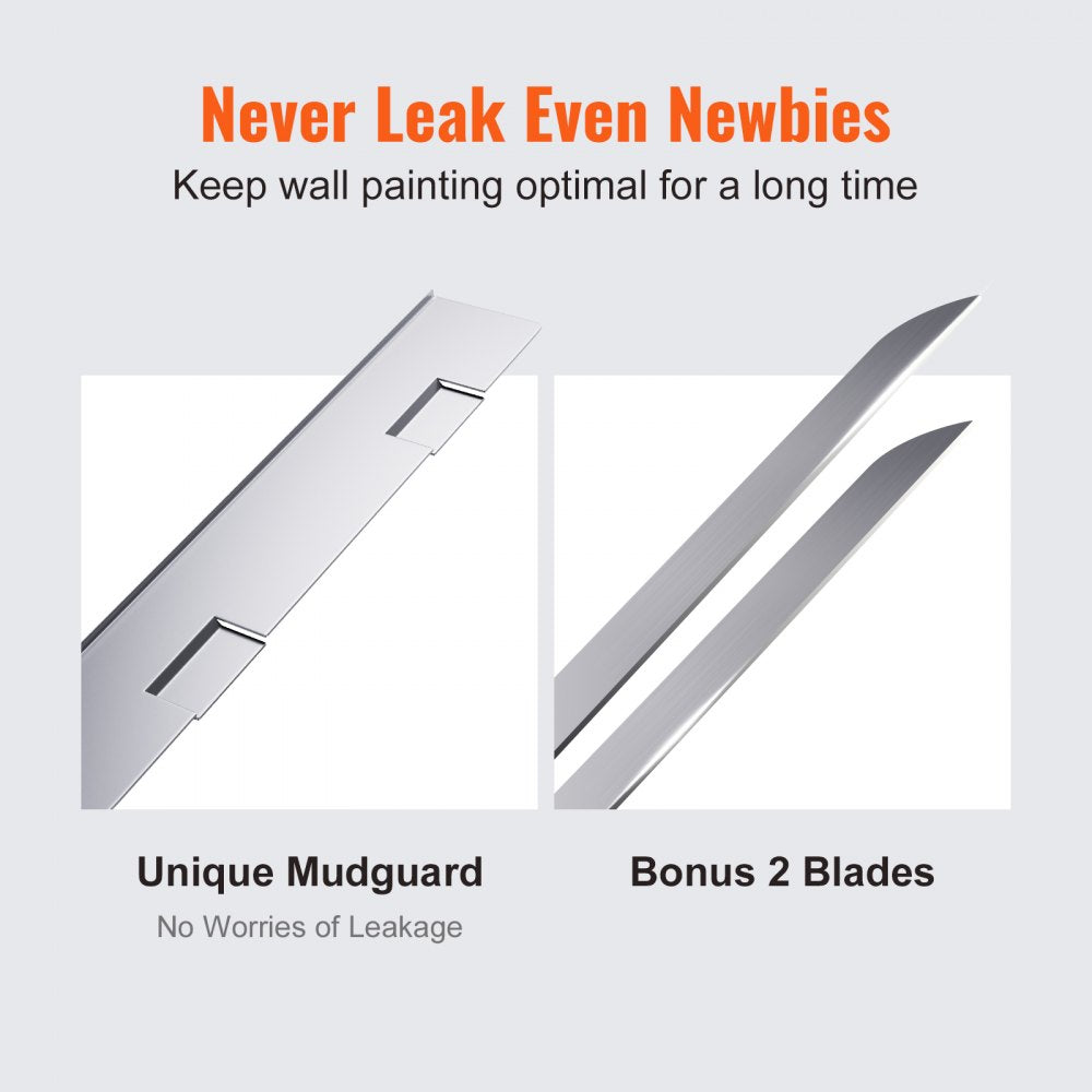 VV-PQPSH - VEVOR 10-Inch Aluminum Drywall Flat Box with Adjustable Mudguard