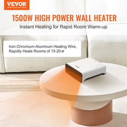 FH703E - 1500W Electric Wall Heater for 15-20m² Spaces