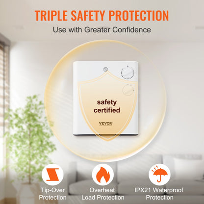 FH703E - 1500W Electric Wall Heater for 15-20m² Spaces