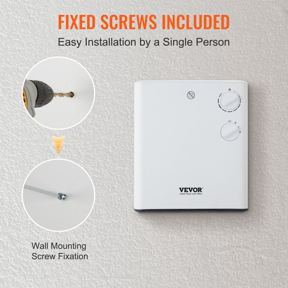 FH703E - 1500W Electric Wall Heater for 15-20m² Spaces