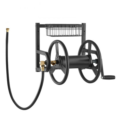 HR-026-1 - 125ft Heavy-Duty Steel Hose Reel with Brass Fittings