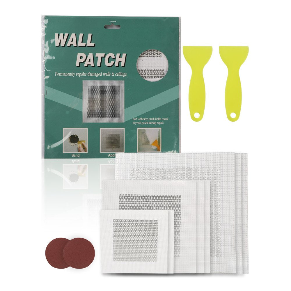 SET - 16PCS Wall Repair Kit with 8"x8", 6"x6", and 4"x4" Patches