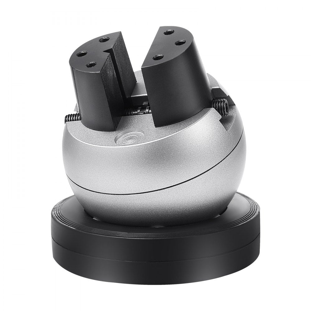 JH-O5YC001BP - Chrome-Plated 5" Steel Ball Vise for Engraving & Machining