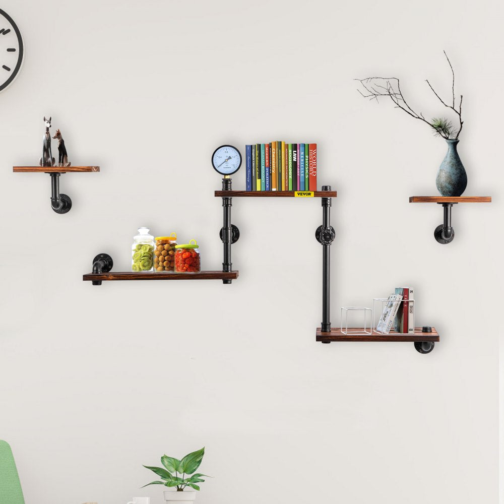 V-GSCWJ-003 - 5-Tier Vintage Style Industrial Pipe Shelving Unit