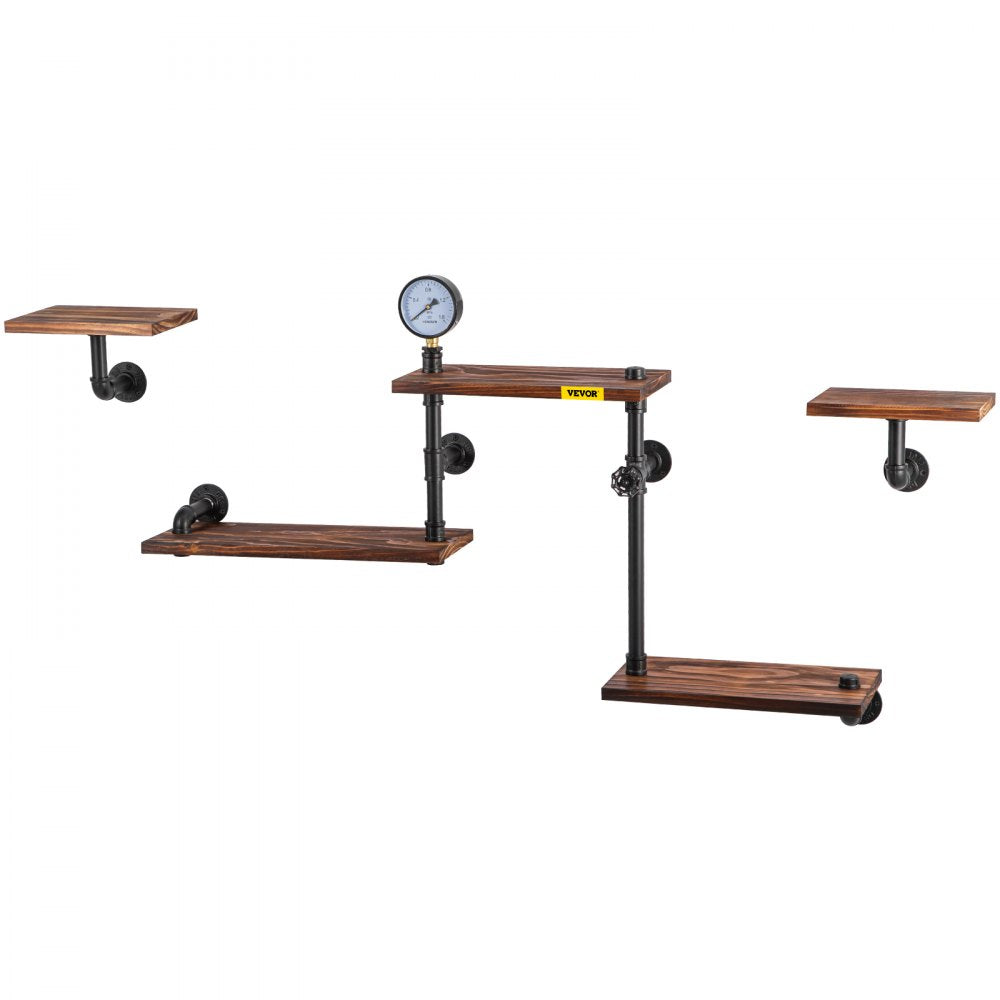 V-GSCWJ-003 - 5-Tier Vintage Style Industrial Pipe Shelving Unit