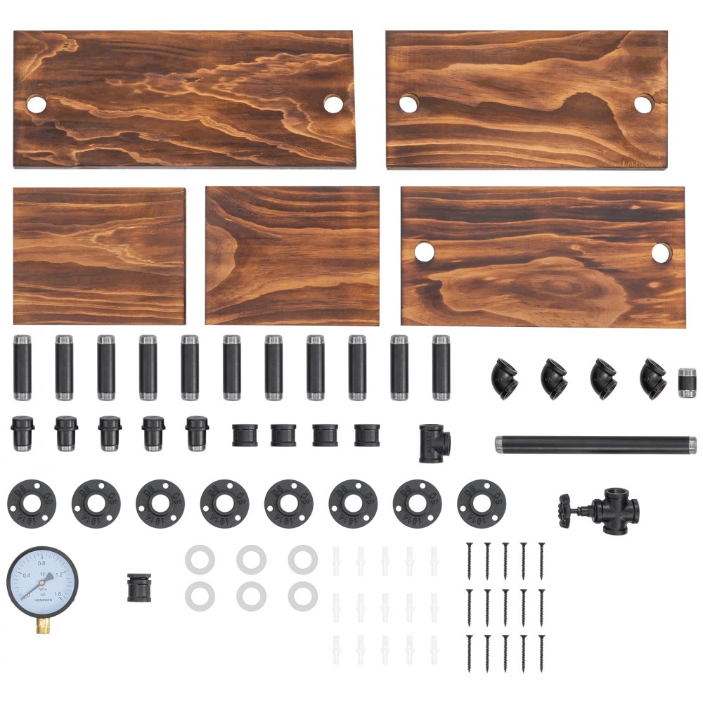 V-GSCWJ-003 - 5-Tier Vintage Style Industrial Pipe Shelving Unit