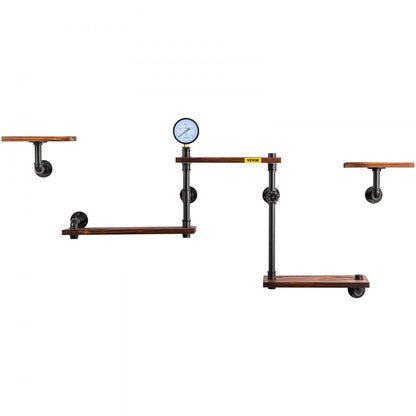 V-GSCWJ-003 - 5-Tier Vintage Style Industrial Pipe Shelving Unit