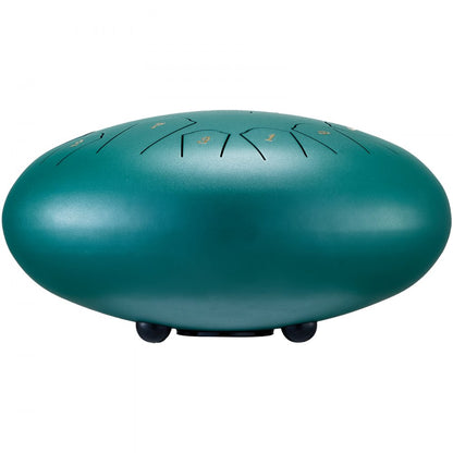 12 inch-C major-green - VEVOR 12” Green Steel Tongue Drum with 13 Notes