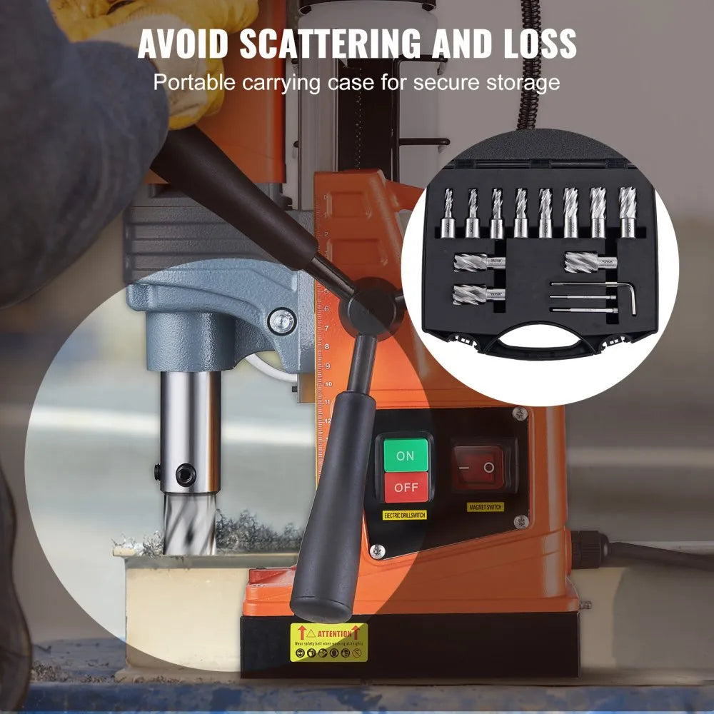 10190010213 - 13-Piece M2AL Steel Mag Drill Bit Set, 7/16" to 1-1/16"