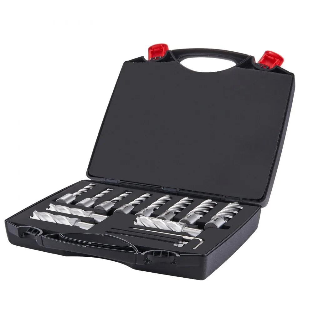 10190010214 - 13-Piece M2AL Steel Annular Cutter Set with Portable Case