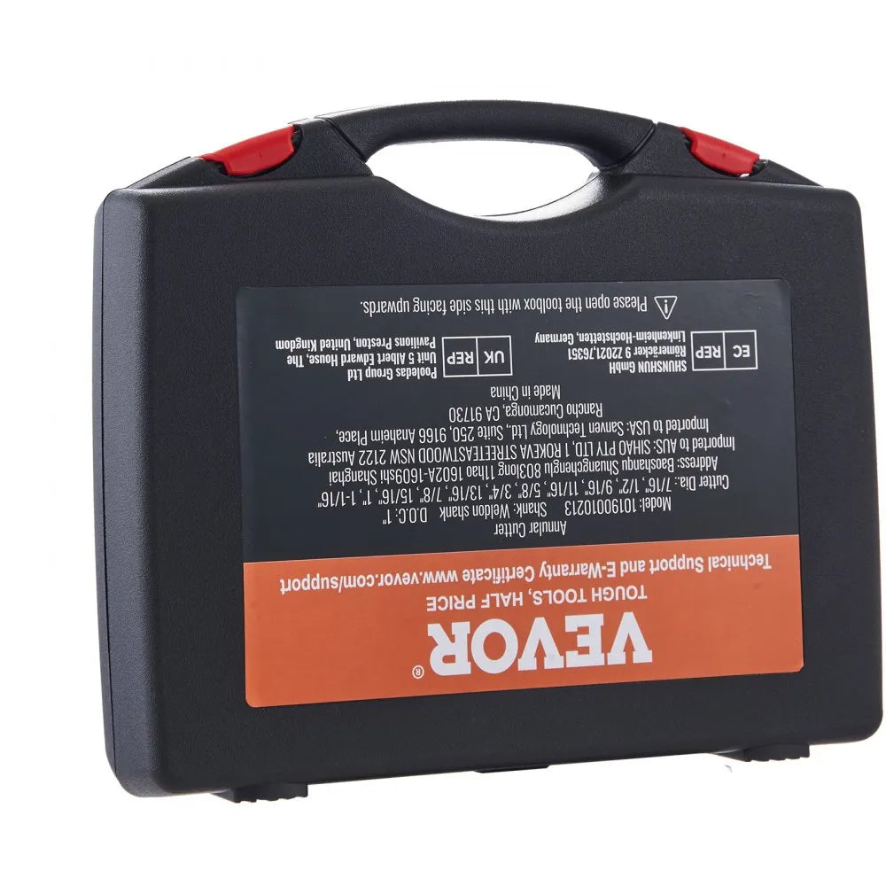 10190010214 - 13-Piece M2AL Steel Annular Cutter Set with Portable Case