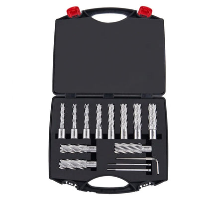 10190010214 - 13-Piece M2AL Steel Annular Cutter Set with Portable Case