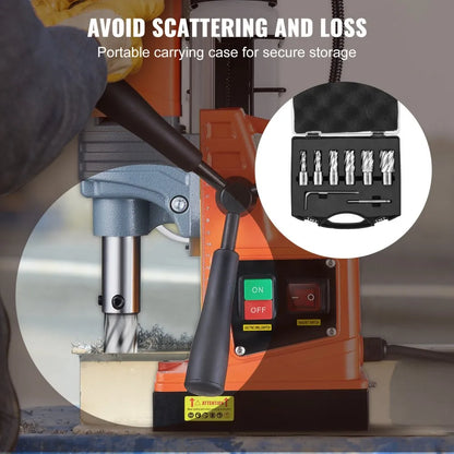 10190010146 - 6-Piece VEVOR Annular Cutter Set with 1" Depth, High-Speed Steel