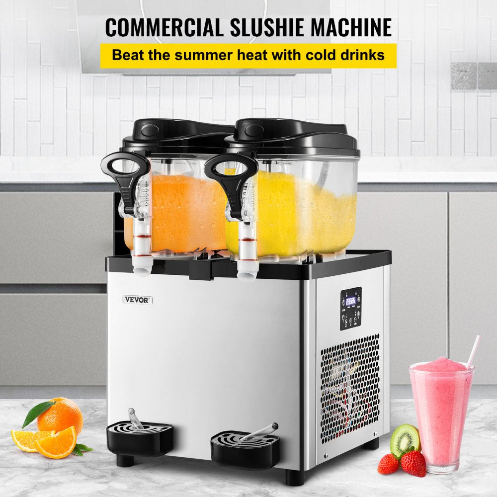 XC212A - 12L Dual Tank Slushy Machine for Bars and Parties