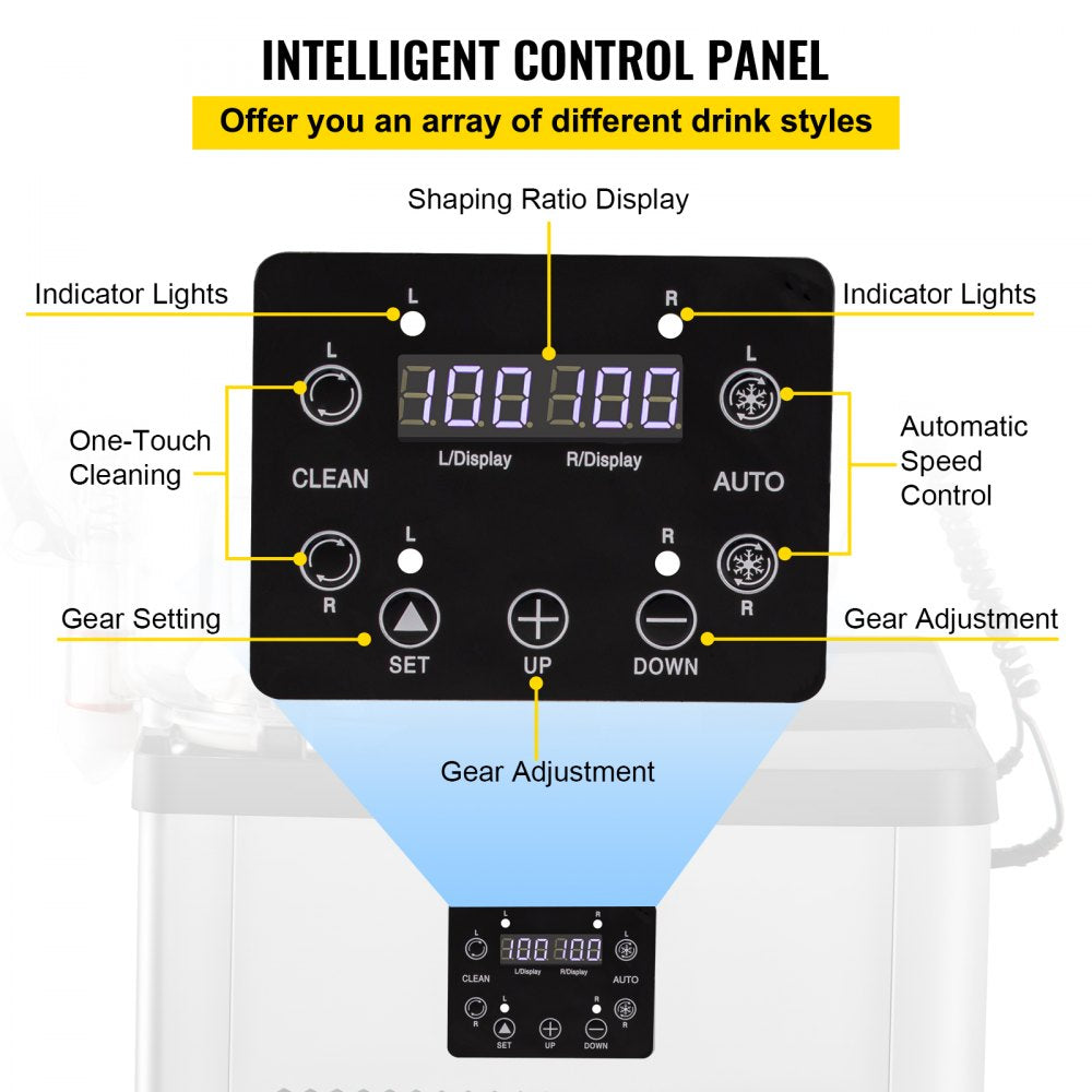 XC212A - 12L Dual Tank Slushy Machine for Bars and Parties