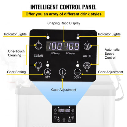 XC212A - 12L Dual Tank Slushy Machine for Bars and Parties