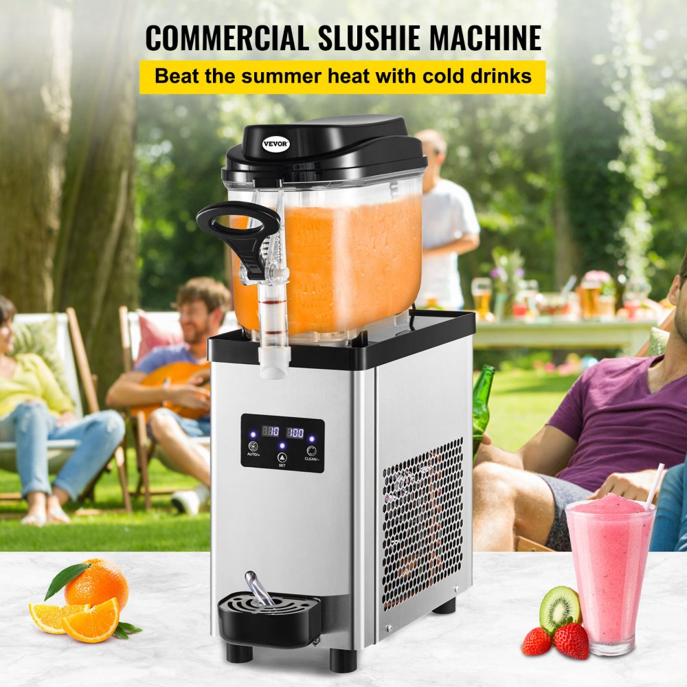 S16-XV1 - 6L Stainless Steel Slushy Machine for 25 Frozen Beverages