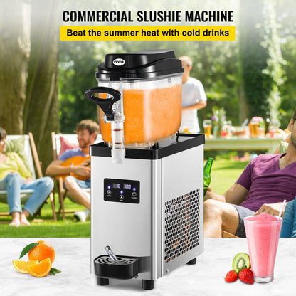 S16-XV1 - 6L Stainless Steel Slushy Machine for 25 Frozen Beverages