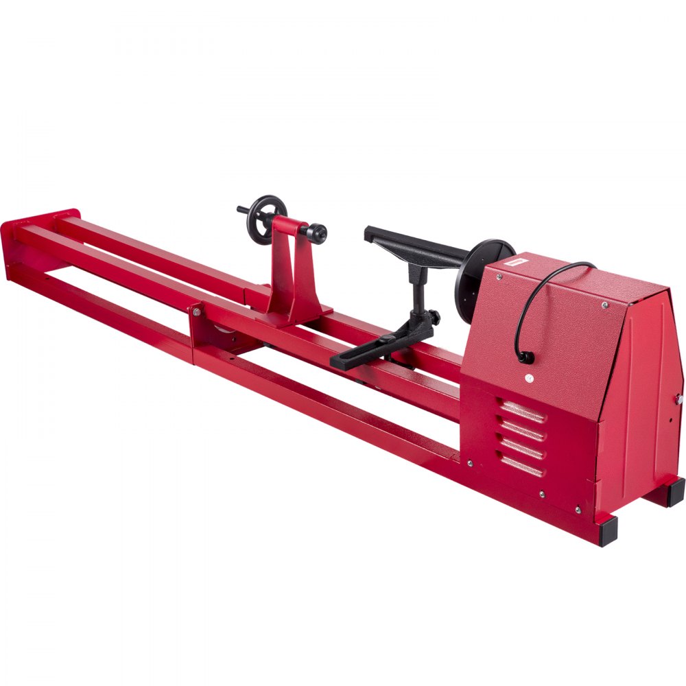 010353330818 - 14"x40" Steel Wood Lathe with 375W Motor, User-Friendly Design