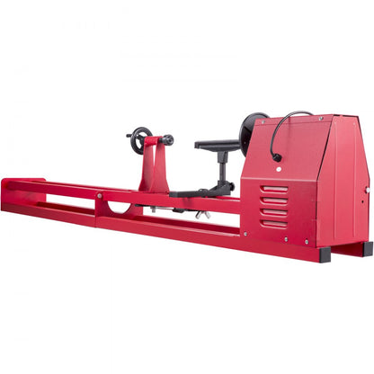 010353330818 - 14"x40" Steel Wood Lathe with 375W Motor, User-Friendly Design