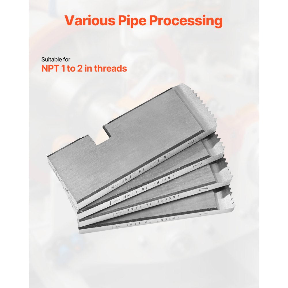 KT209 - 1"-2" NPT HSS Threading Dies for RIDGID Machines, 4 Pack