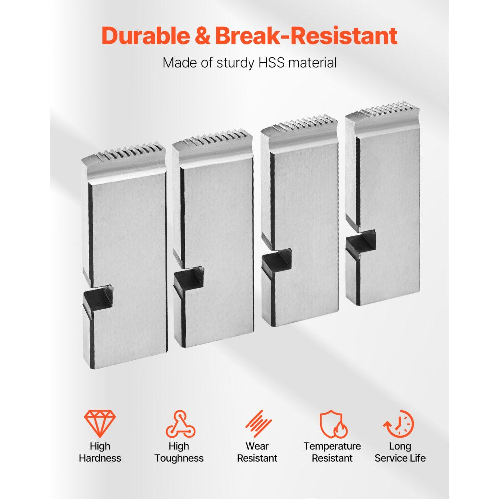 KT209 - 1"-2" NPT HSS Threading Dies for RIDGID Machines, 4 Pack