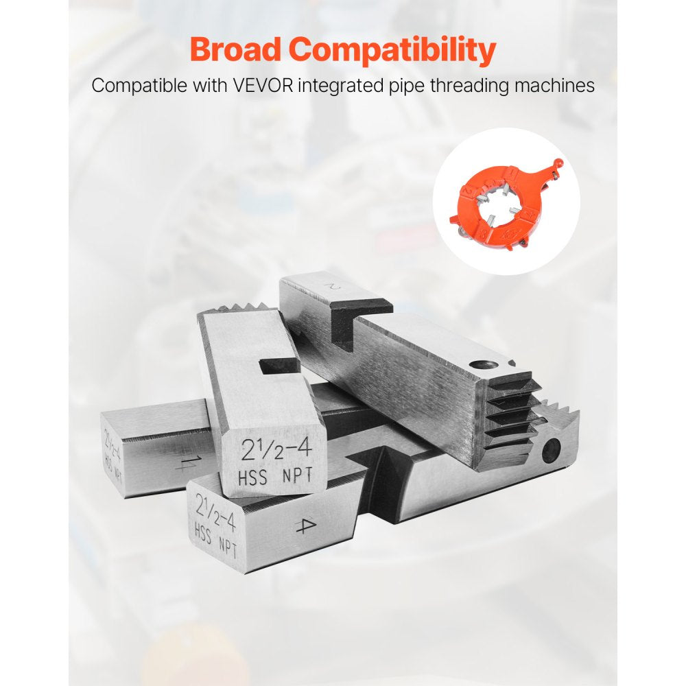 KT211 - HSS Threading Dies for 2-1/2" to 4" NPT Pipes