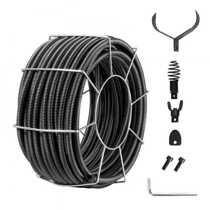 RC-9001C - 100FT Drain Cleaning Cable for Pipes 3.9" to 7.9"