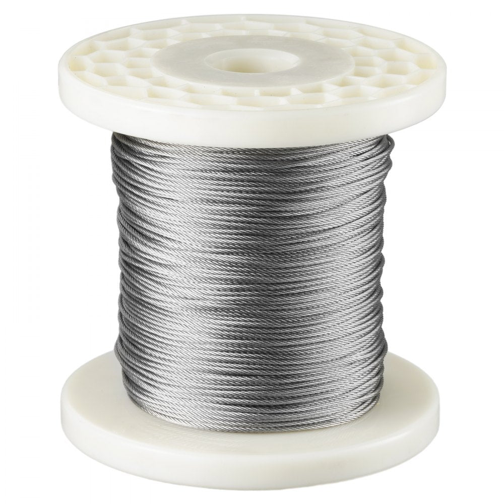 S1/16-328 - 328ft 304 Stainless Steel Wire Rope Kit for Outdoor Use