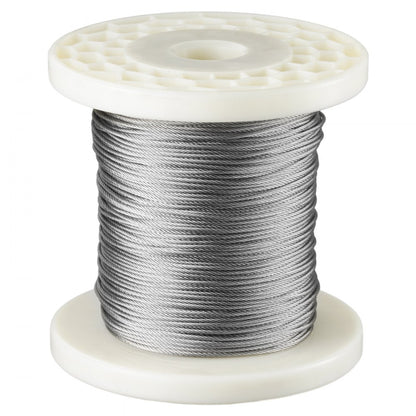 S1/16-328 - 328ft 304 Stainless Steel Wire Rope Kit for Outdoor Use