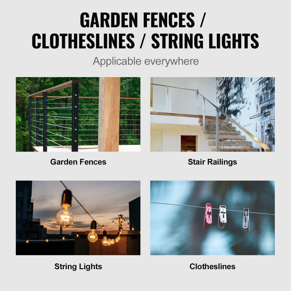 S1/8-300 - 1/8" Stainless Steel Deck Cable for Clear Views, 300 ft