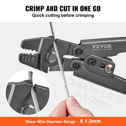 FSH-Y10+NKGS10 - Versatile Wire Crimping Tool for 0.1mm to 2.2mm Wires