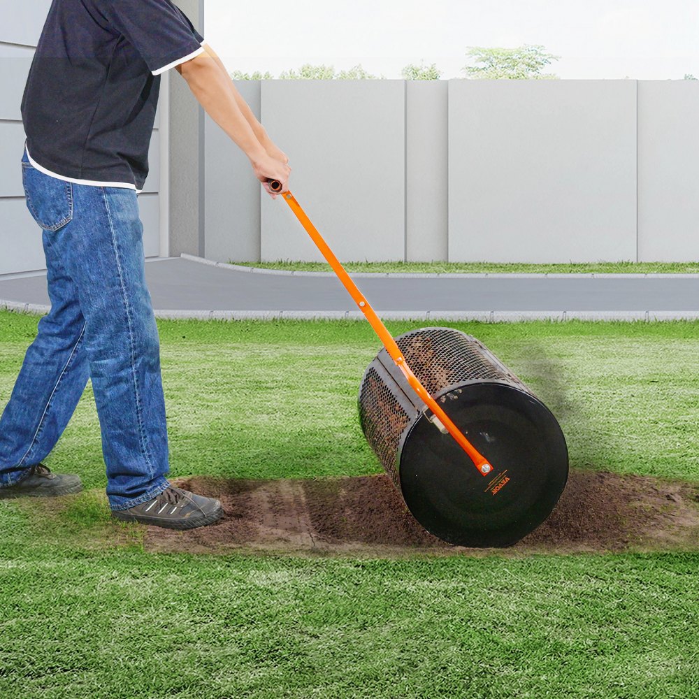GT02 - 24-Inch Adjustable Compost Spreader with Side Lock for Lawn Care