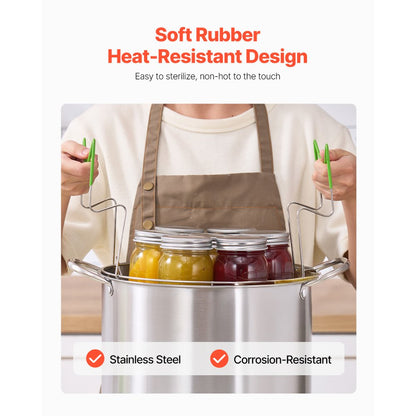 HS-003 - Durable Large Capacity Canning Pot with Rack & Lid