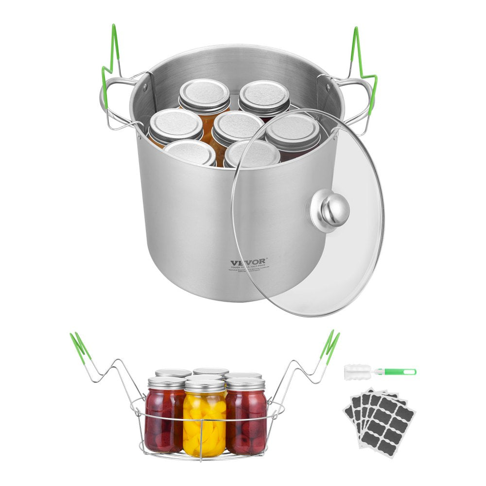 HS-003 - Durable Large Capacity Canning Pot with Rack & Lid