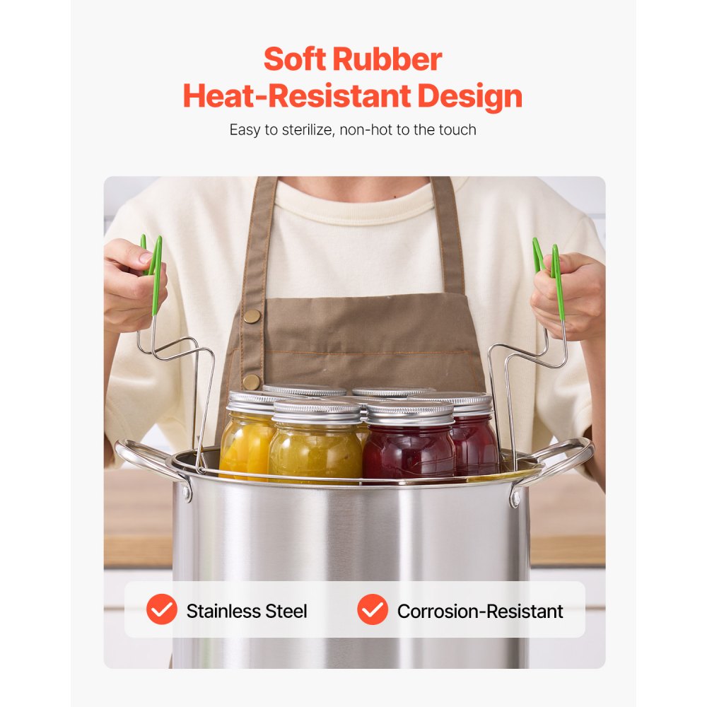 HS-004 - Essential 9-Piece Stainless Steel Canning Kit for Home Cooks