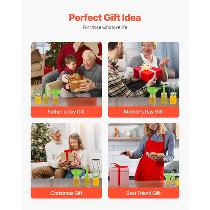 HS-004 - Essential 9-Piece Stainless Steel Canning Kit for Home Cooks