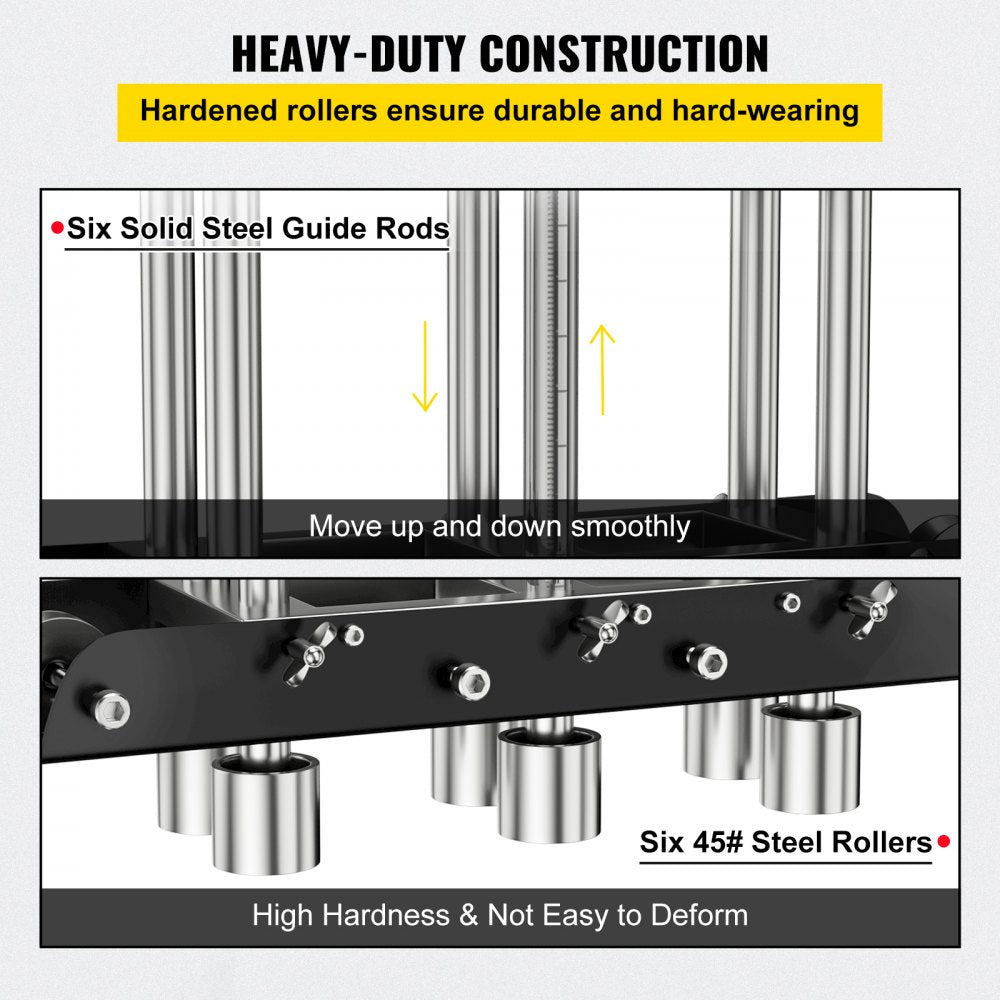 3-Station Metal Brake - Durable Steel and Aluminum Bending Tool for Sheet Metal