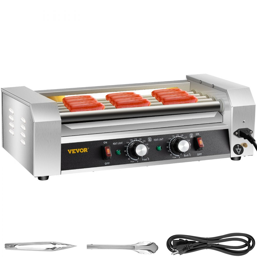 SC-5XC - Stainless Steel 5-Roller Hot Dog Machine with 12 Capacity