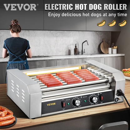SC-7XC - Stainless Steel Hot Dog Roller for 18 Dogs All-Weather Cooking